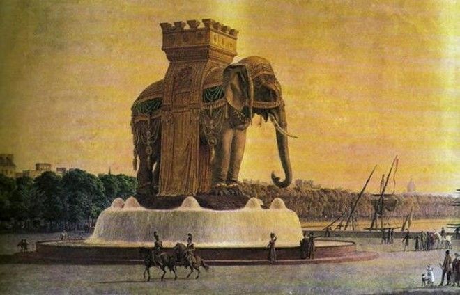  На месте Бастилии Наполеон построил памятник слону