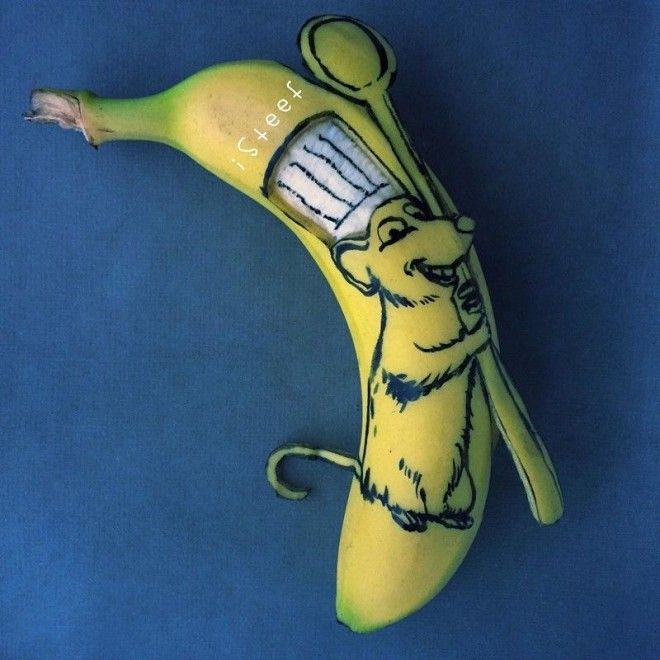 Голландский художник творит чтото невероятное с бананами