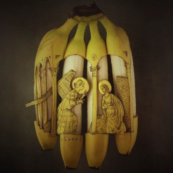 Голландский художник творит чтото невероятное с бананами