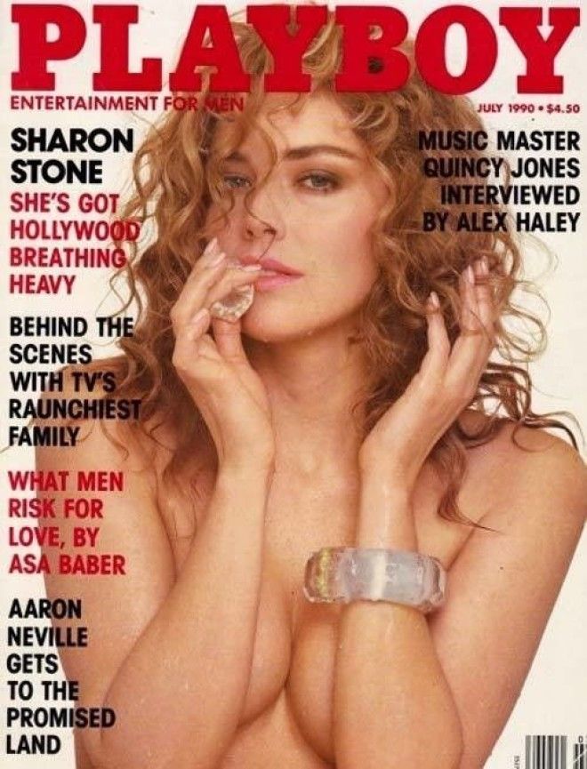 Шэрон Стоун в Playboy USA июль 1990 г