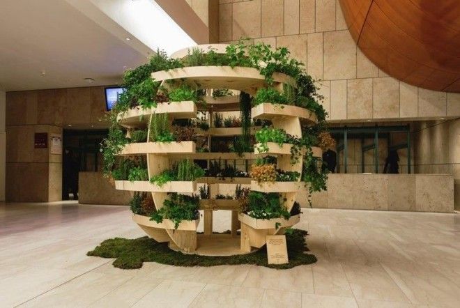 Зелёная комната дизайн вертикального сада при поддержке IKEA ikea дизайн сад цветы