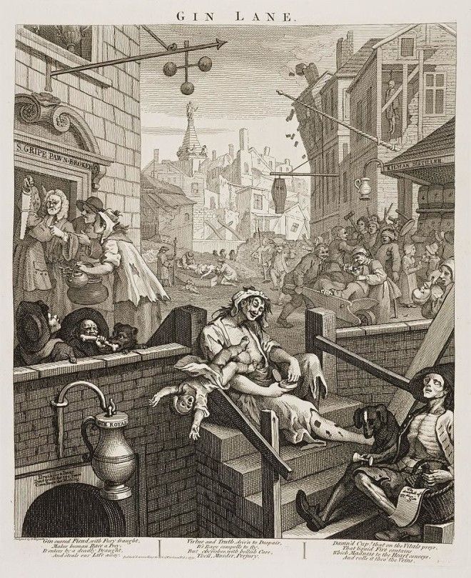 Как помешательство на джине едва не сгубило Лондон 18 века