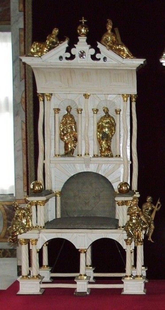Коронационное кресло датских монархов использовалось с 1671 по 1840 г Фото enwikipediaorg