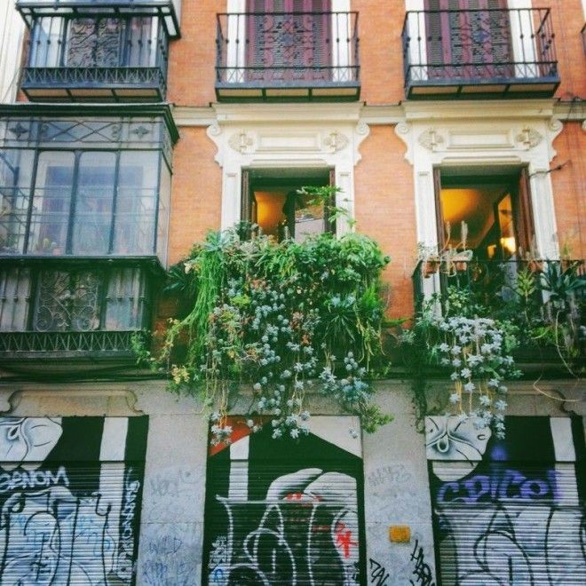 В Мадриде балкон балконы красивый балкон