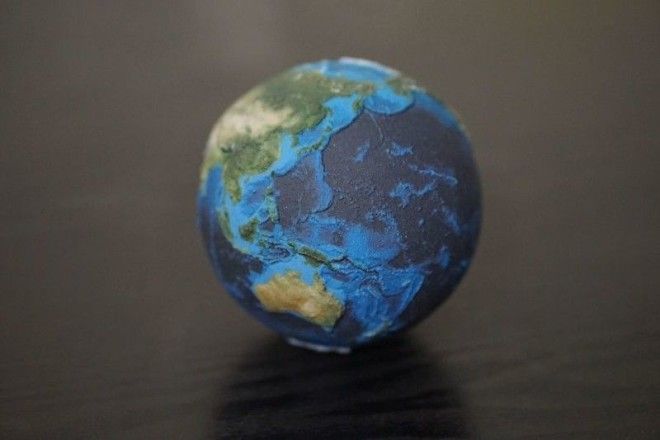Детальный глобус Земли 3D печать модель солнечная система
