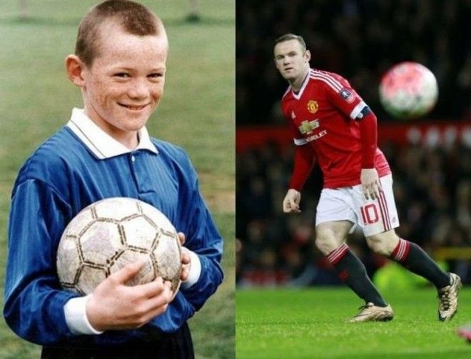 Знаменитые футболисты в детстве и сейчас