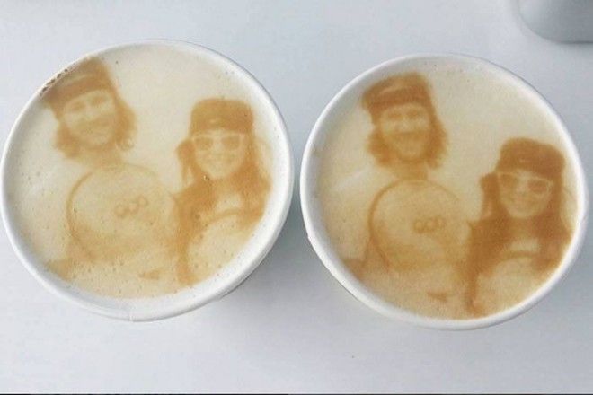 Наше фото на наших кофе Instagram coffeeripples