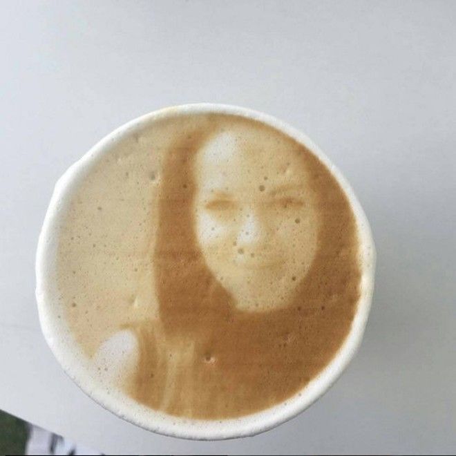 Фотография из кофе Instagram coffeeripples