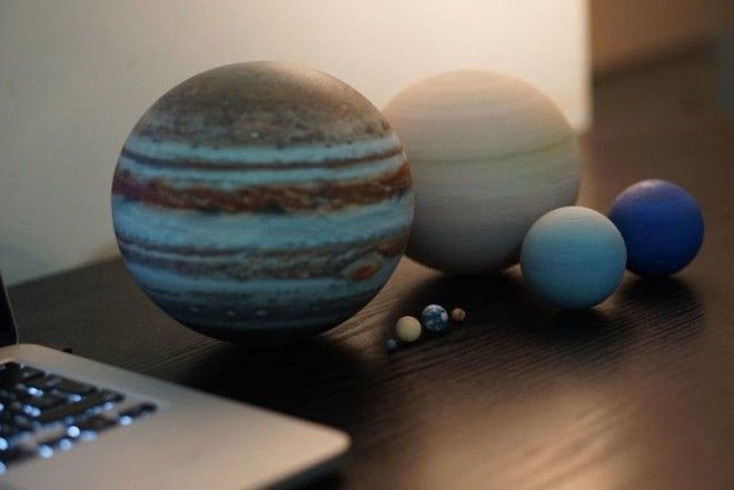 8 планет Солнечной системы 3D печать модель солнечная система