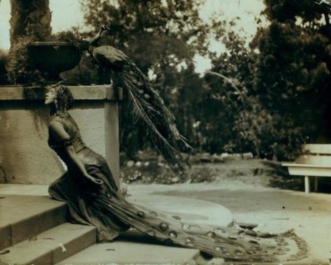 Рут СенДени в костюме павлина 1915 год