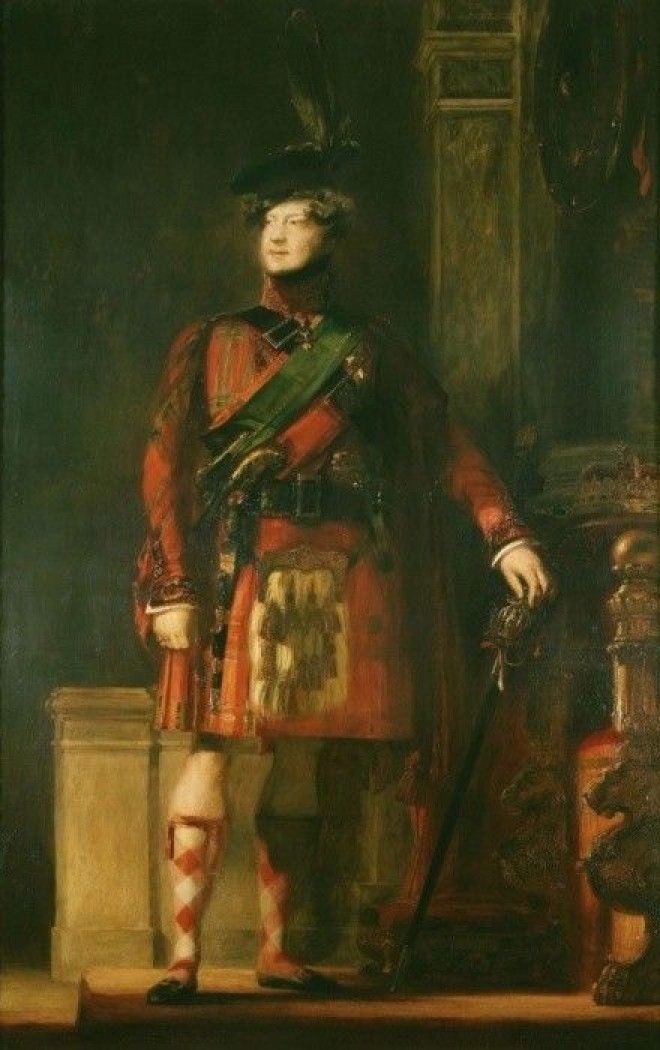 Король Георг IV в тартане Royal Stewart Фото istpravdaru
