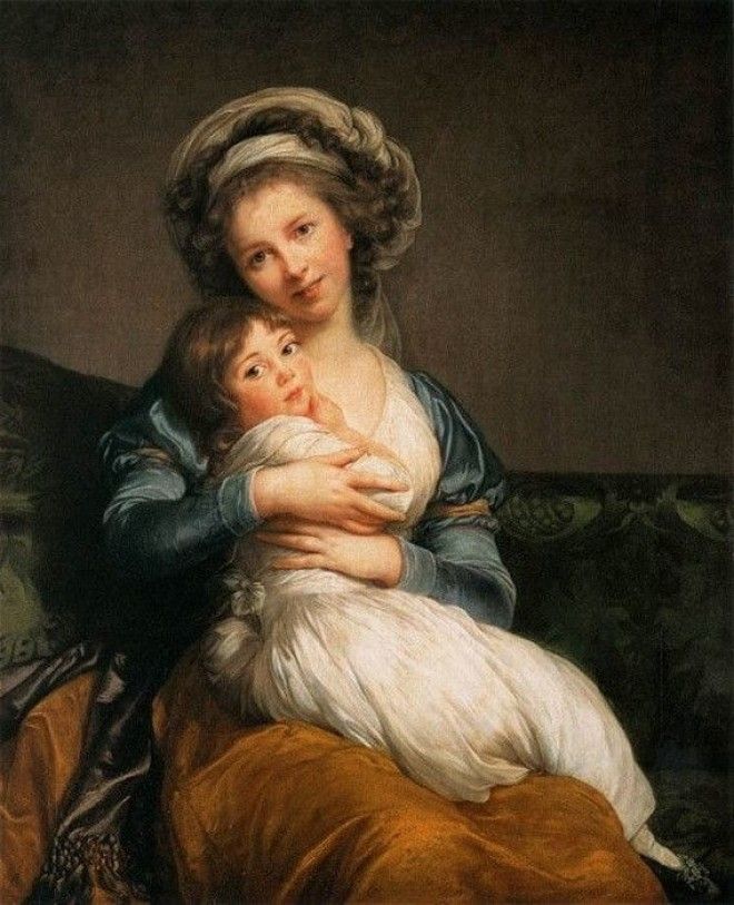 Элизабет ВижеЛебрен Мадам ВижеЛебрен и ее дочь 1786