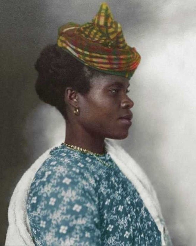 Женщина из Гваделупы эмигрировавшая в Америку в 1911 году