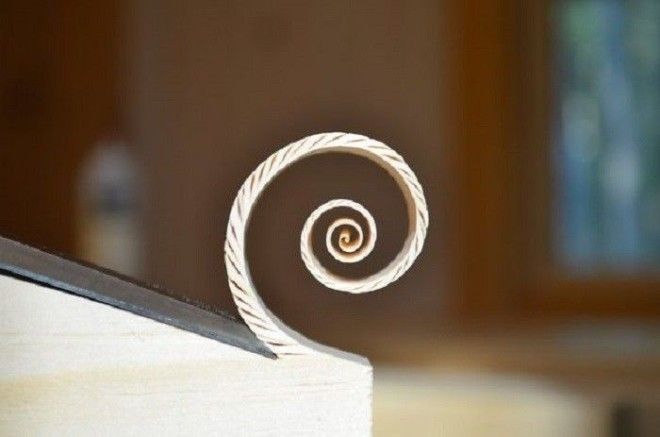 Спиралька из деревянной стружки