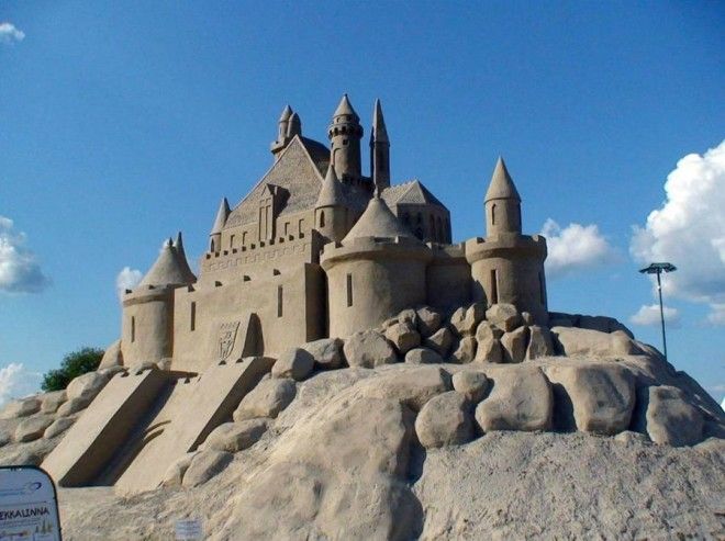 шедевры из песка эпический замок в Финляндии