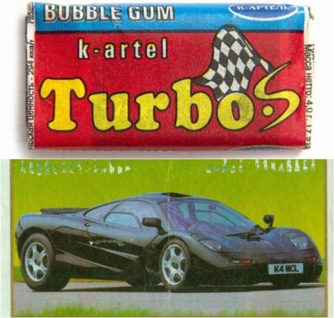 Вкладыши с автомобилями из Turbo были одной из самых твердых валют детства Фото vkcom