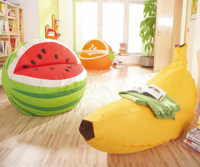 Диваны и кресла в виде ягод и фруктов