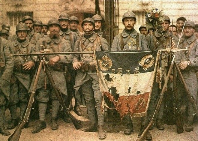 Французская пехота 1917 год Фото alldaycom