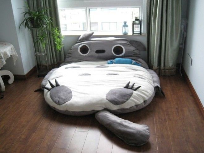 Мягкая кровать в форме тролля из японского мультфильма для легкого отдыха