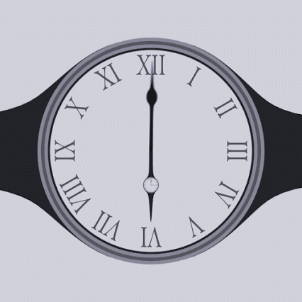  animated time watch hands clock GIF