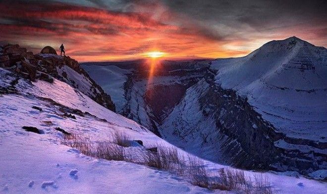 Снежный каньон на снимках Макса Рива