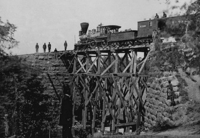 Поезд времён гражданской войны в США