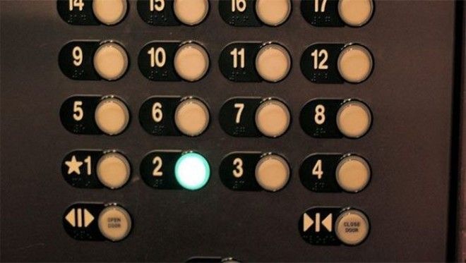 Кнопка отмены выбора этажа в лифте