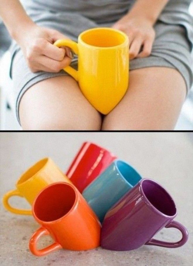 Чашка для кофе которую удобно держать на коленях