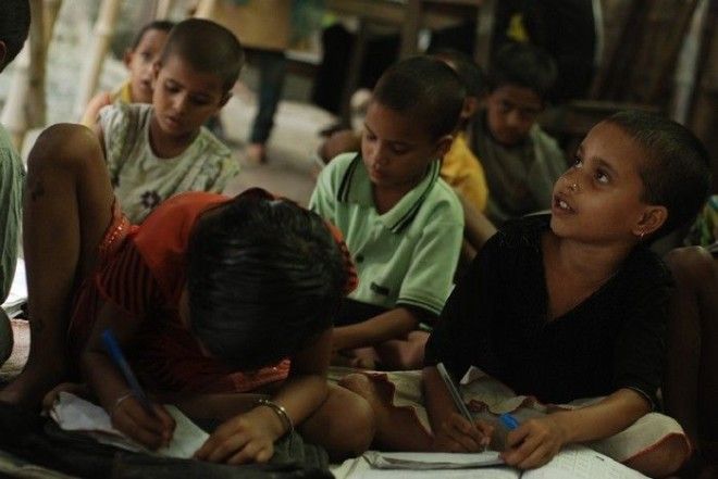 Школа для бедных детей в Индии
