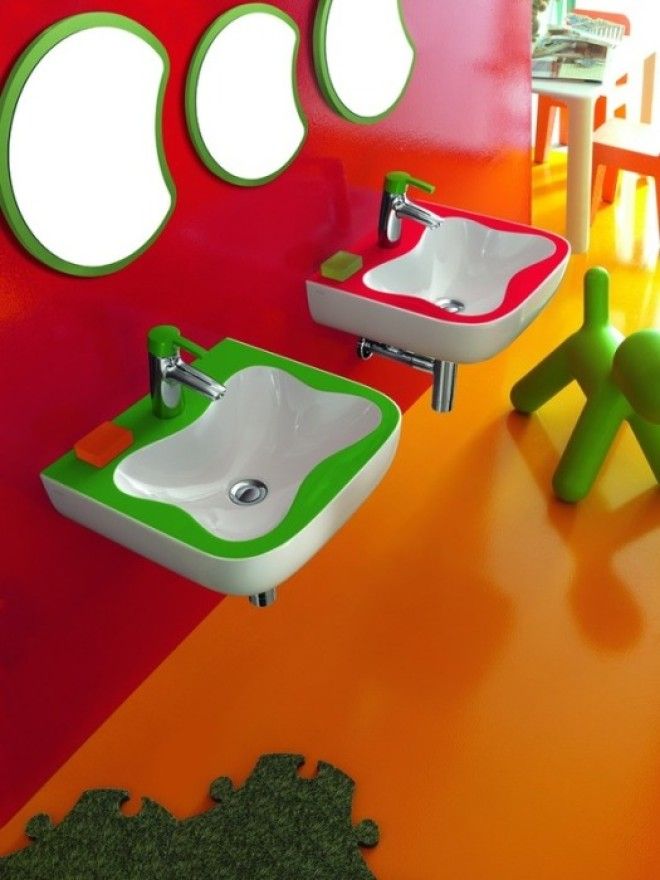 Профессиональное дизайнерское оформление ванной комнаты в стиле Китч 