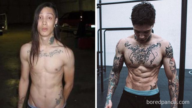 Крис Херия удивительная трансформация после тренировок с собственным весом бодибилдинг до и после трансформации фитнес фото