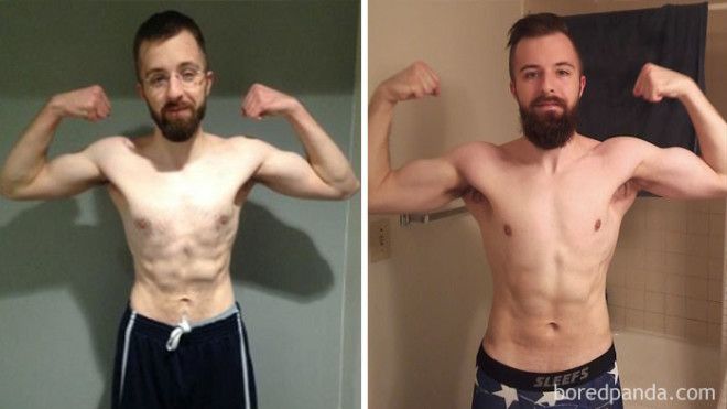 Парню 24 года 62 кг vs 73 кг разница 6 месяцев бодибилдинг до и после трансформации фитнес фото
