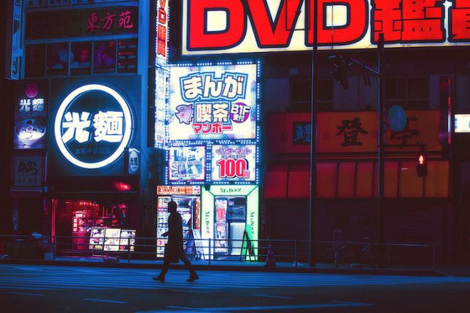 Фотографии ночного Токио от Масаши Вакуи