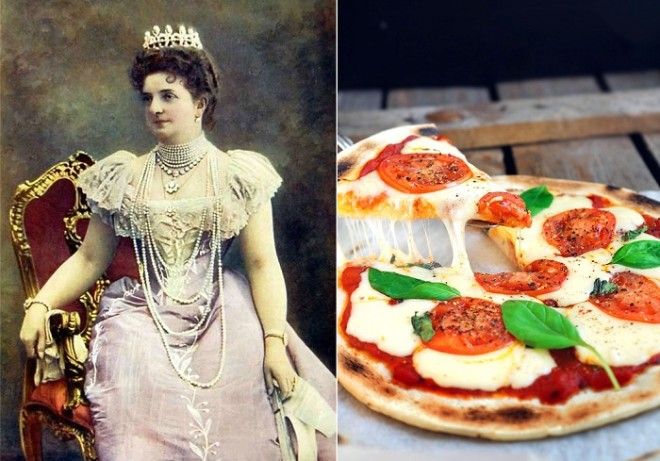 Королева Италии Маргарита Савойская и названная в ее честь пицца