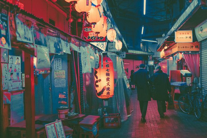 Неоновые цвета ночного Токио от Масаши Вакуи