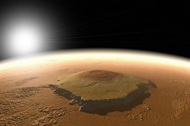 Солнечная система самая высокая гора на Марсе