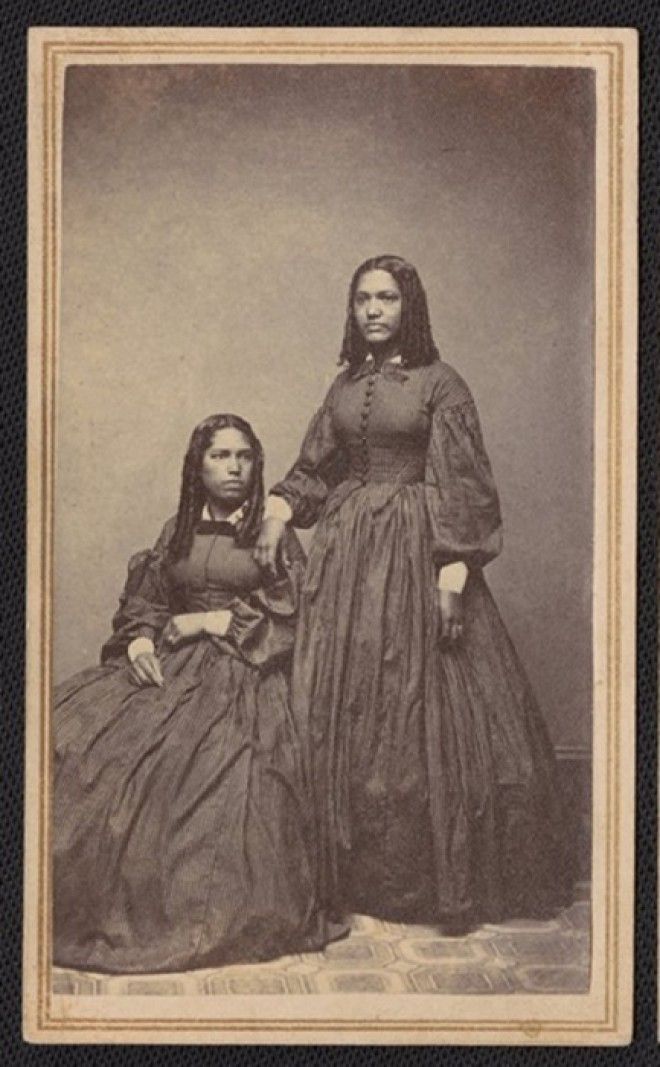 Две афроамериканские женщины на фото конца XIX века