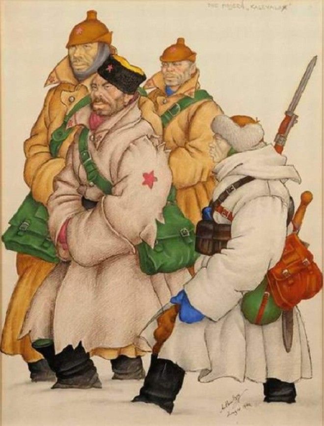 Современная Калевала Группа красных латышских стрелков 1920