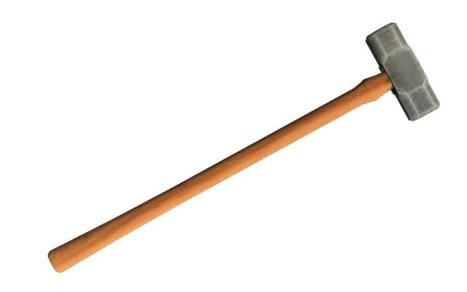 Кувалда Лучший инструмент для подбивания клиньев Незаменим при проведении строительных работ Весит от 5 кг и имеет очень длинную ручку