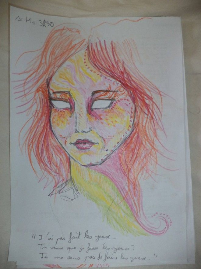 Художник принял ЛСД и рисует девушку напротив Как изменяются его рисунки