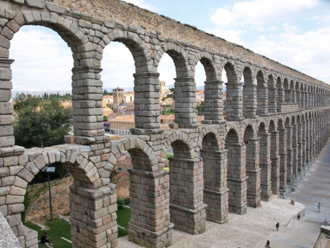 Акведуки римляне также популяризировали 