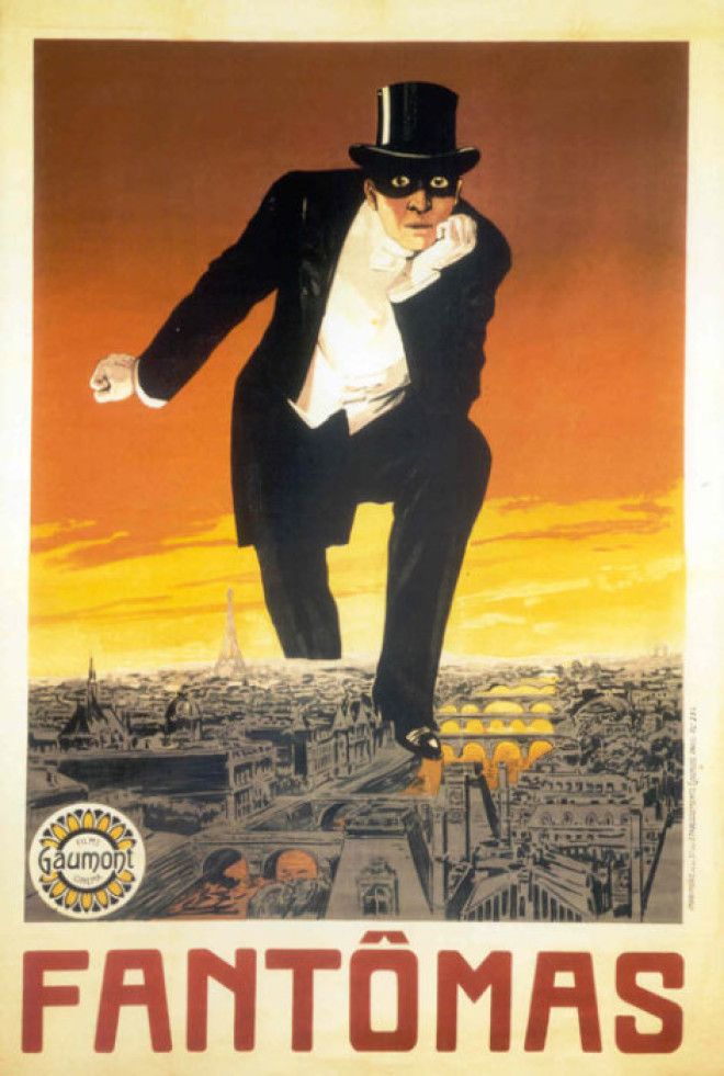 Плакат для первого фильма про Фантомаса был выпущен киностудией Gaumont Фото kinopoiskru