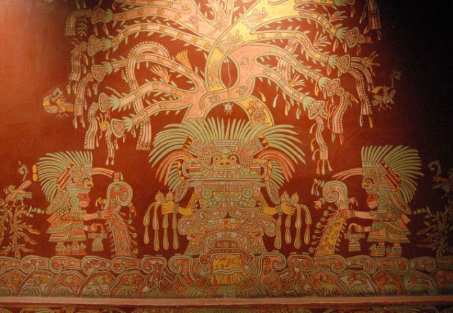 Великая богиня Теотиуакана настенная роспись