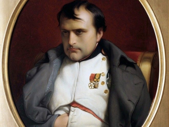 Наполеон Бонапарт после отречения во дворце Фонтенбло Деларош 1845 Фрагмент Фото imagesforwallpapercom