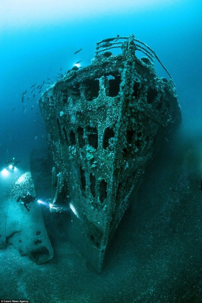 Фото британского военного лайнера затонувшего 99 лет назад