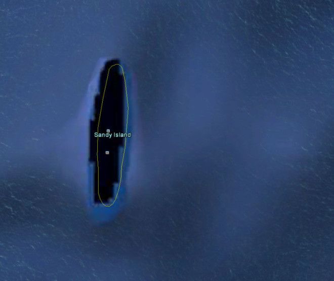 4 Острова Сэнди Айленд на самом деле не существует Он долго показывался на Google картах изза ошибочных записей столетней давности но его убрали как только осознали ошибку Google Карты вокруг света интересное открытия