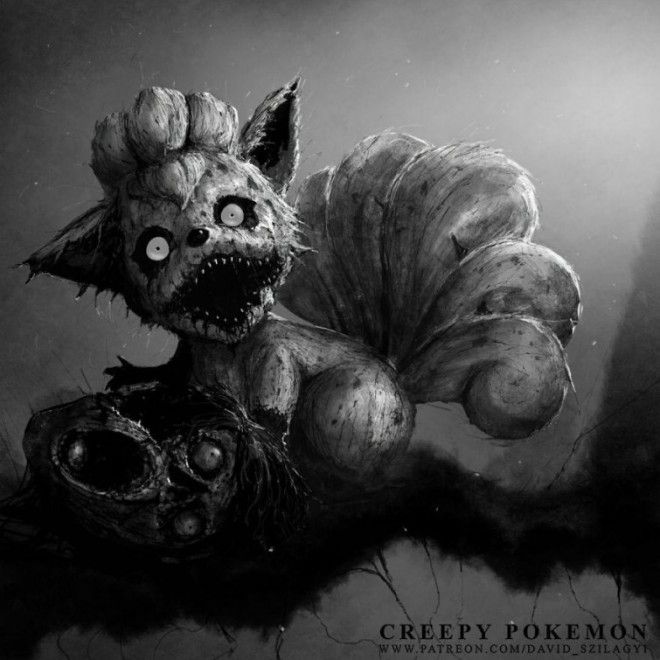 Художник превращает покемонов в ужасных монстров и они реально жуткие