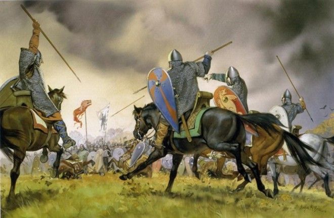 Битва при Гастингсе 1066 год Одна из самых известных и важных битв в истории Англии Вильгельм Норманнский сразился с королем  Гарольдом II и разбил его наголову С этого момента началась новая эпоха  Англосаксы правившие землей более 600 лет со времен Римской империи были побеждены и попали под гнет норманнских завоевателей