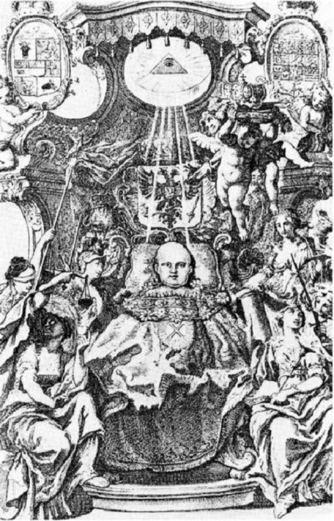 Гравюра с изображением малолетнего Иоанна VI Антоновича Фото ereadinglife