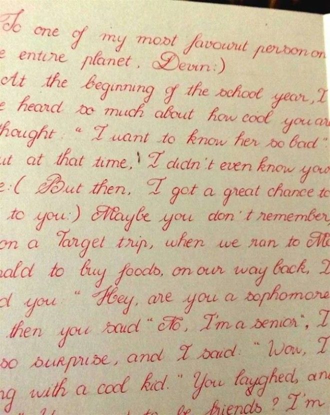 15 восхитительных примеров нереально красивого почерка